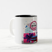 Birthday Two-Tone Coffee Mok (Voorkant links)