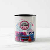 Birthday Two-Tone Coffee Mok (Center)