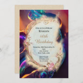 Birthday Uitnodiging (Voorkant / Achterkant)