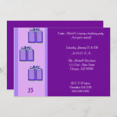 Birthday Uitnodiging (Voorkant / Achterkant)