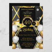 Birthday Uitnodiging (Voorkant / Achterkant)