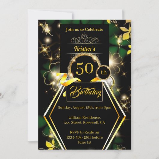 Birthday Uitnodiging (Voorkant)