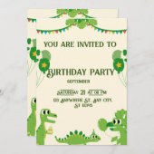 Birthday Uitnodiging (Voorkant / Achterkant)