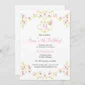 Birthday Uitnodiging (Voorkant / Achterkant)