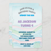 Birthday Uitnodiging (Voorkant / Achterkant)