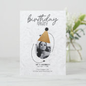 Birthday Uitnodiging (Staand voorkant)