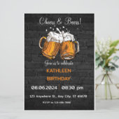 Birthday Uitnodiging (Staand voorkant)