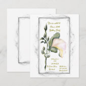 Birthday-uitnodiging (Voorkant / Achterkant)