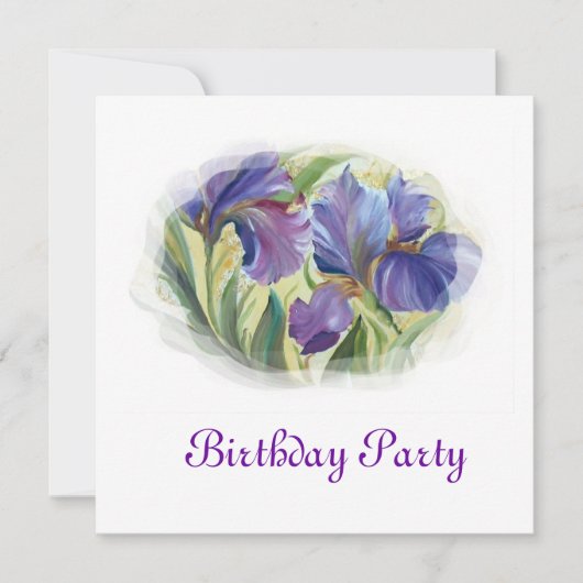 Birthday-uitnodiging Kaart (Voorkant)