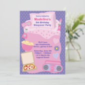 Birthday-uitnodiging Kaart (Staand voorkant)