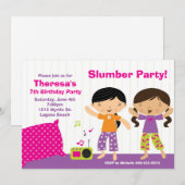 Birthday-uitnodiging Kaart (Voorkant / Achterkant)