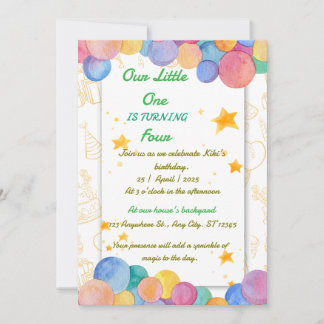 Birthday-uitnodiging Save The Date