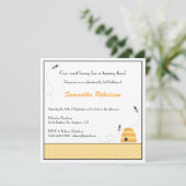 Birthday-uitnodiging voor Buzzing Bees Kaart (Staand voorkant)