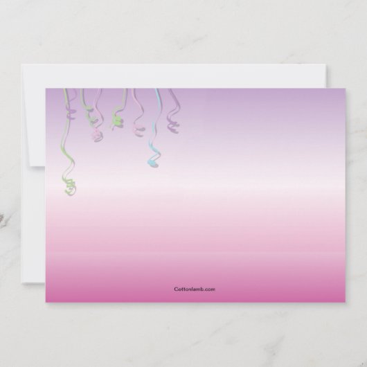 Birthday-uitnodiging voor feestdagen kaart (Achterkant)