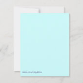 Birthday-uitnodiging voor kinderen kaart (Achterkant)