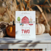 Birthday-uitnodiging voor landbouwhuisdieren kaart