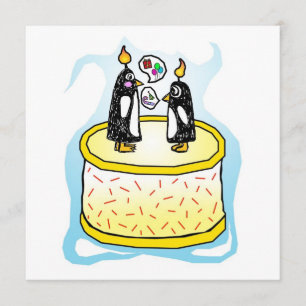 Birthday-uitnodigingen Chit en Chat Kaart