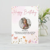 Birthday-uitnodigingen Kaart (Staand voorkant)