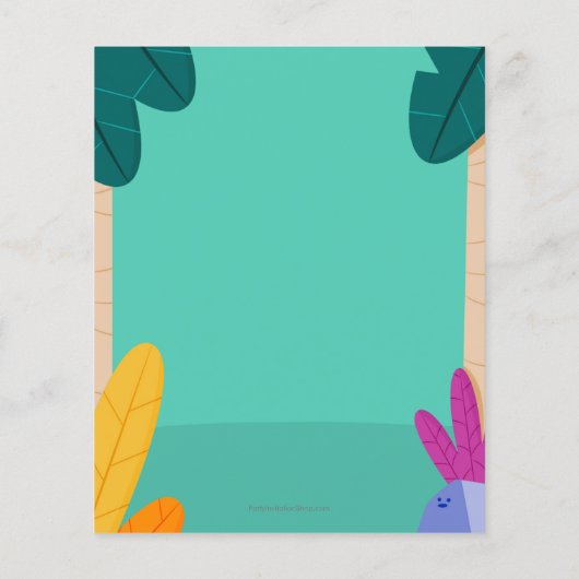 Birthday-uitnodigingen van het Kind Begroting Tige (Achterkant)