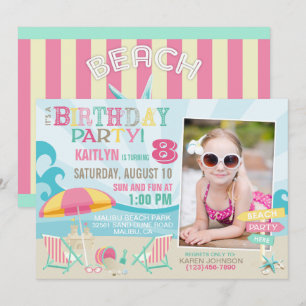 Birthday-uitnodigingen voor beide partijen kaart