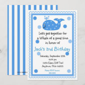 Birthday-uitvindingen bij walvissen kaart (Voorkant / Achterkant)