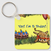 Birthday - uitvindingen van Ultra Cute Leopard Saf Sleutelhanger (Voorkant)
