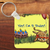 Birthday - uitvindingen van Ultra Cute Leopard Saf Sleutelhanger (Voorkant)