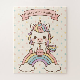 Birthday unicorn legpuzzel