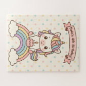 Birthday unicorn legpuzzel (Horizontaal)