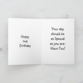 **BIRTHDAY VAN BABY GIRL** KAART (Binnen)