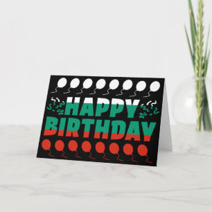 Birthday, vlaggenpatriottisch kaart