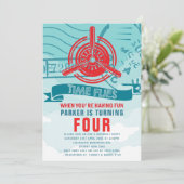 Birthday-vliegtuig Kaart (Staand voorkant)