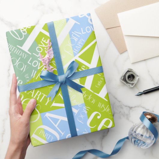 Birthday Voeg Groene ID274 van het Blok van de Kle Cadeaupapier (Geschenken)