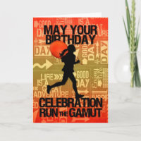 Birthday Vrouw Runner Sport Thema
