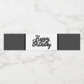 Birthday Waterfles Etiket (Enkel label)