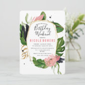 Birthday Weekend Itinerary Uitnodiging (Staand voorkant)