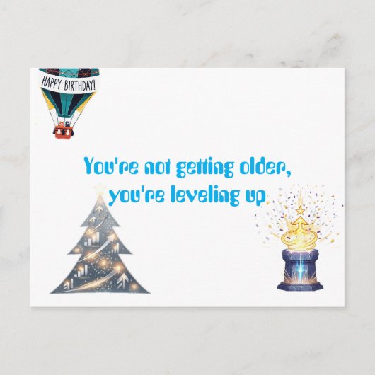 Birthday wenskaart briefkaart (Voorkant)