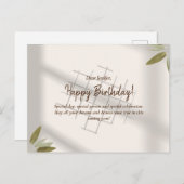 Birthday Wenskaart Briefkaart (Voorkant / Achterkant)