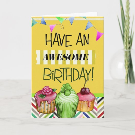 Birthday Wenskaart Feestdagen Kaart (Voorkant)