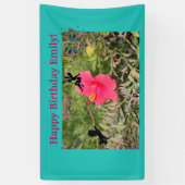 Birthday Whimsical Garden banner (Verticaal)