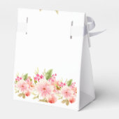 Birthday white roze florals name bedankt bedankdoosjes (Achterkant)