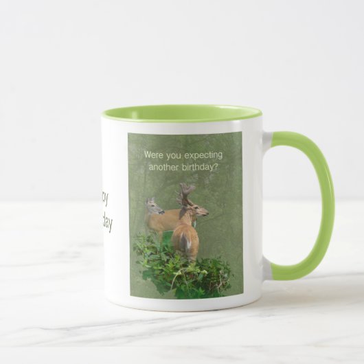 Birthday Whitetail Deer Buck & Doe Mok (Rechts)