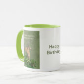 Birthday Whitetail Deer Buck & Doe Mok (Voorkant links)