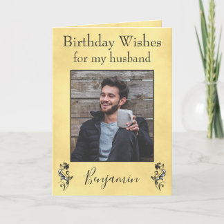 Birthday wil mijn man kaart