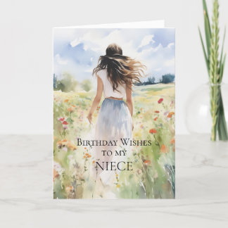 Birthday wil mijn nichtje Kaart