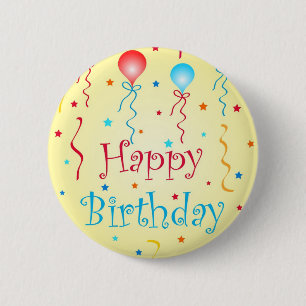 Birthday wil - Pin-knop Ronde Button 5,7 Cm
