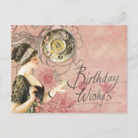 Birthday Wishes Briefkaart (Voorkant)