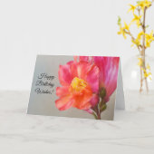 Birthday Wishes Flower Art Kaart (Gele Bloem)