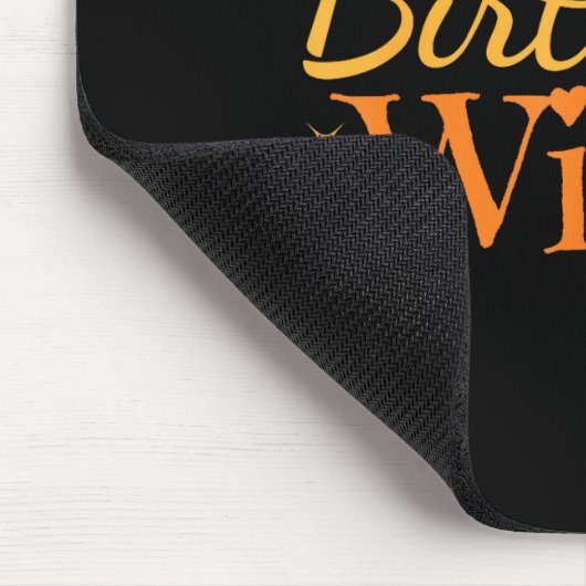 Birthday Witch Funny Halloween Shirt Muismat (Hoek)