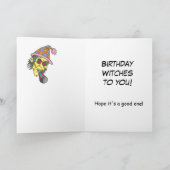 BIRTHDAY WITCHES drôle de carte de voeux bizarre (Intérieur)